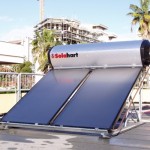 Pannello SOLARHART 302K da litri 300 su tetto piano